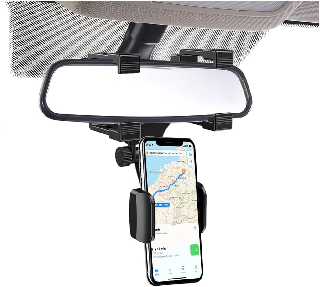 Osilly Rear View Mirror Phone Holder for Car, Rotatable and