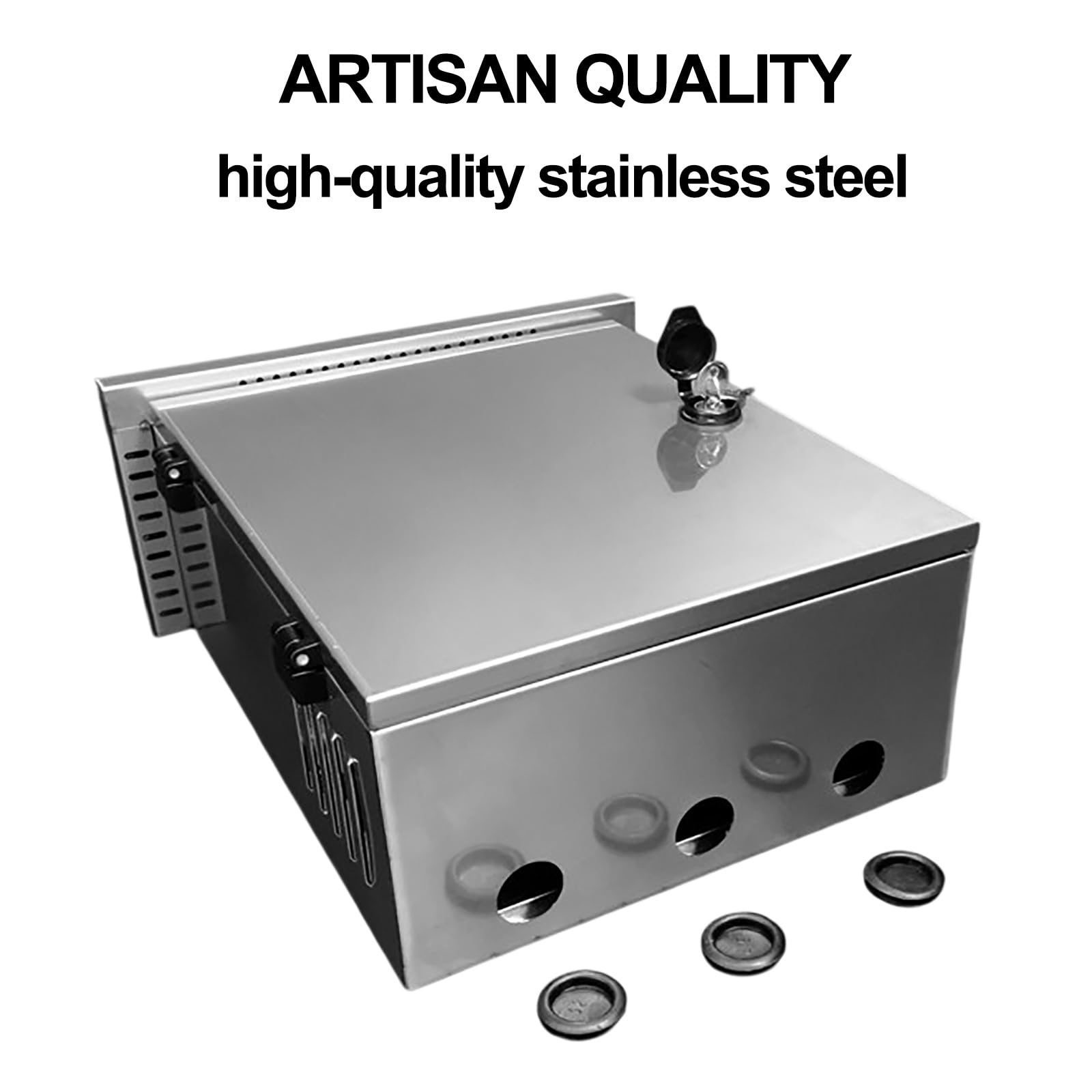 Caja Estanca Exterior Electrica, Armario MetáLico para Cajas de Conexiones, Recinto EléCtrico Resistente a La Intemperie, Junta de Sellado Y Cerradura(30 * 25 * 15CM/11.8 * 9.8 * 5.9IN)
