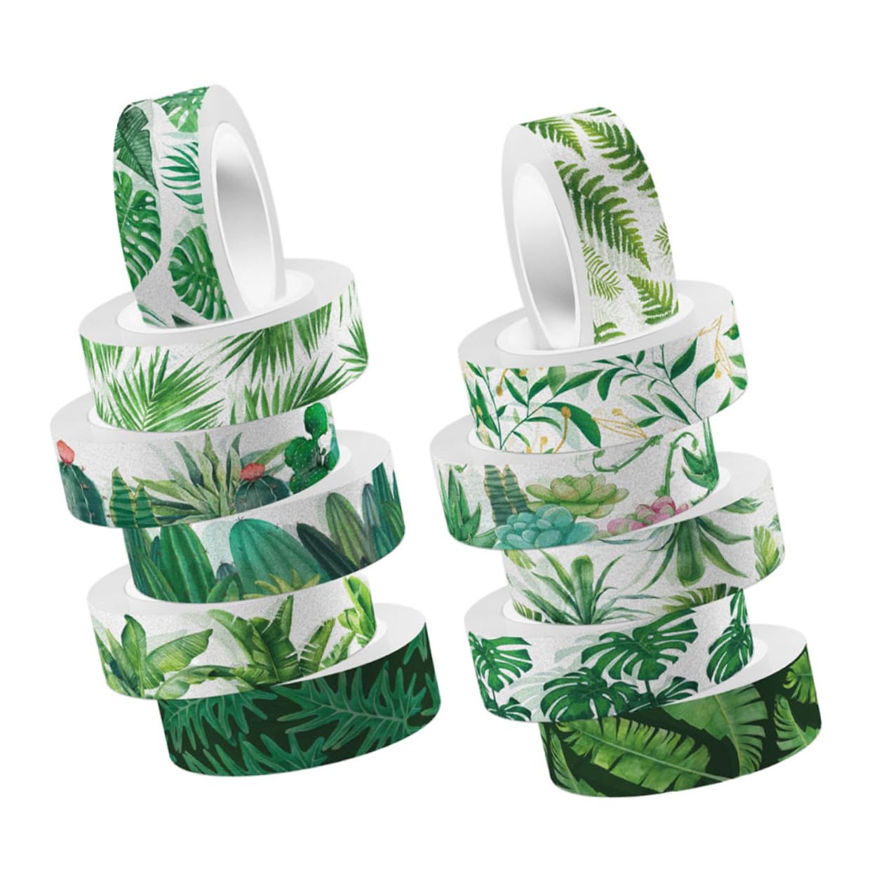 Operitacx 60rouleaux Ruban Décoratif Washi Tape Vert Adhésif Pour Journal Scrapbooking Et Décorations Artisanales