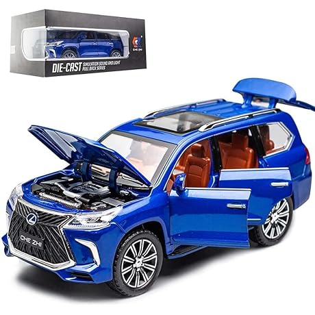 Exquisite 1/24 Scale Lexus 570 Off-Road SUV Model Car - Zinc Alloy...