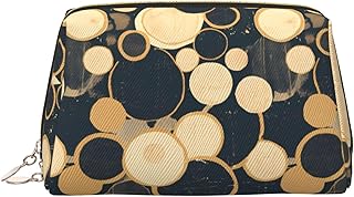 Circle Printed Portable Cosmetic Bag Large Tr...