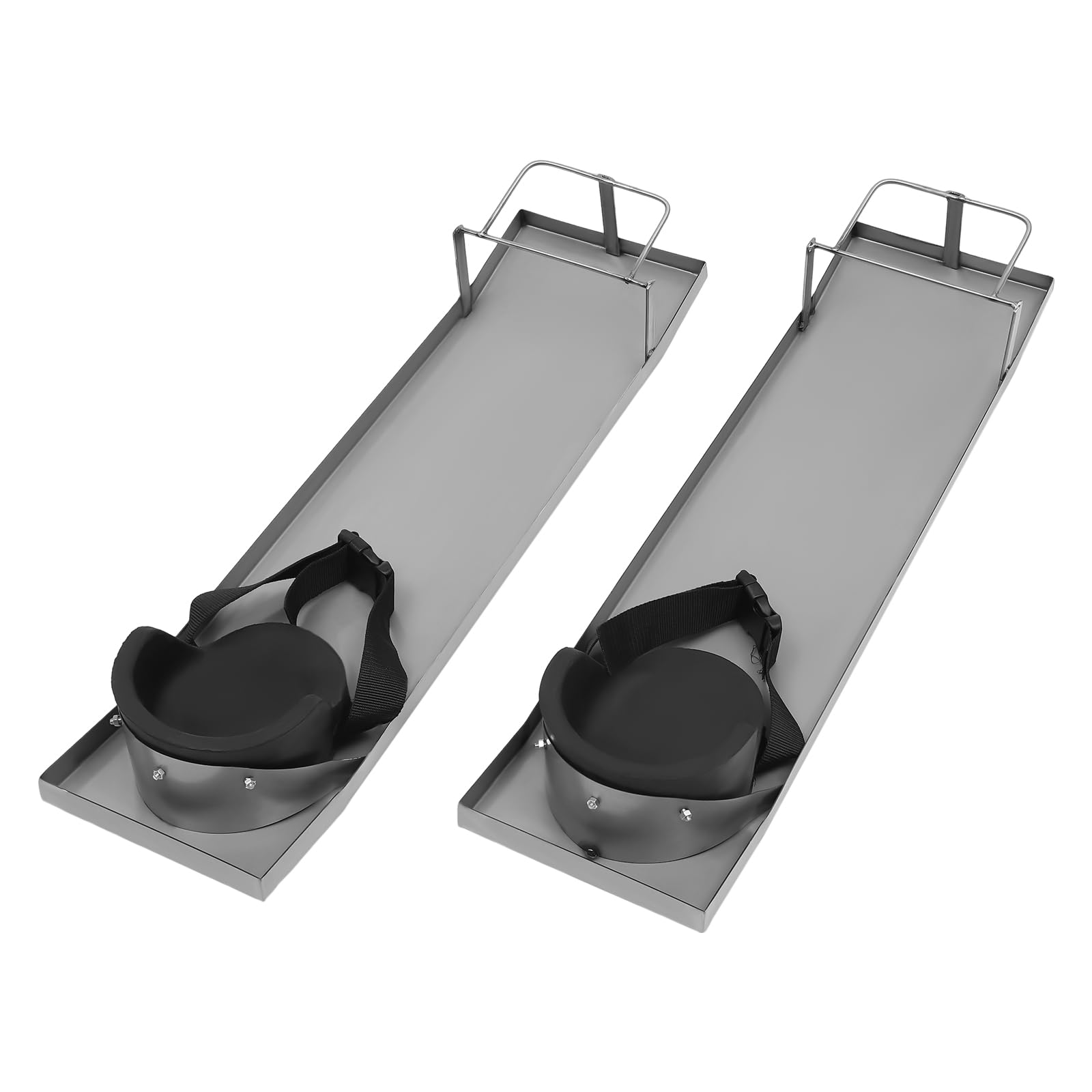 Goudergo 2Pcs Concrete Knee Boards Slider, 30 * 8In Stainless Steel Kneed boards, Concrete Sliders Pair Moving Sliders for Concrete Finishing Work