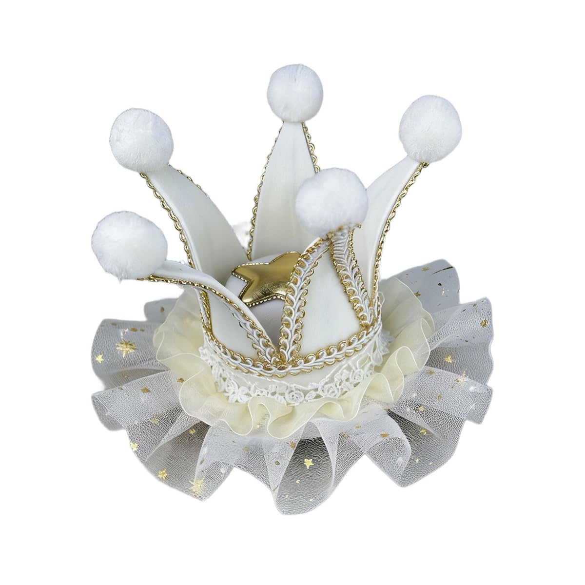 BPURB Women Circus Clown Hat Men Jester Mini Top Hat Lolita Headband Halloween Cosplay Costume for Carnival Christmas Party