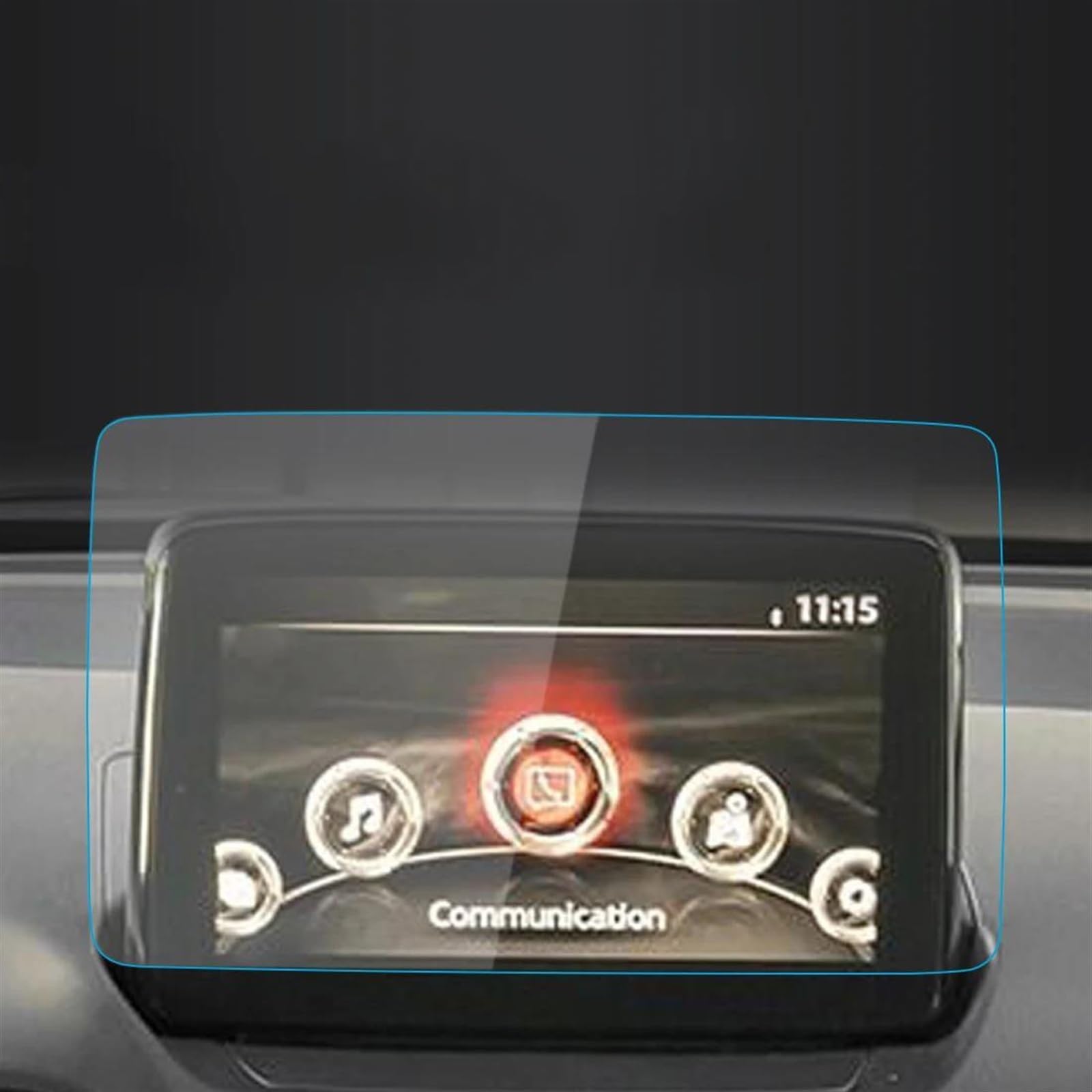 Pellicola Protettiva in Vetro temperato per Console Mazda 2 2019-2023 Protezione per navigatore Auto (Dimensioni: 22 Blu)