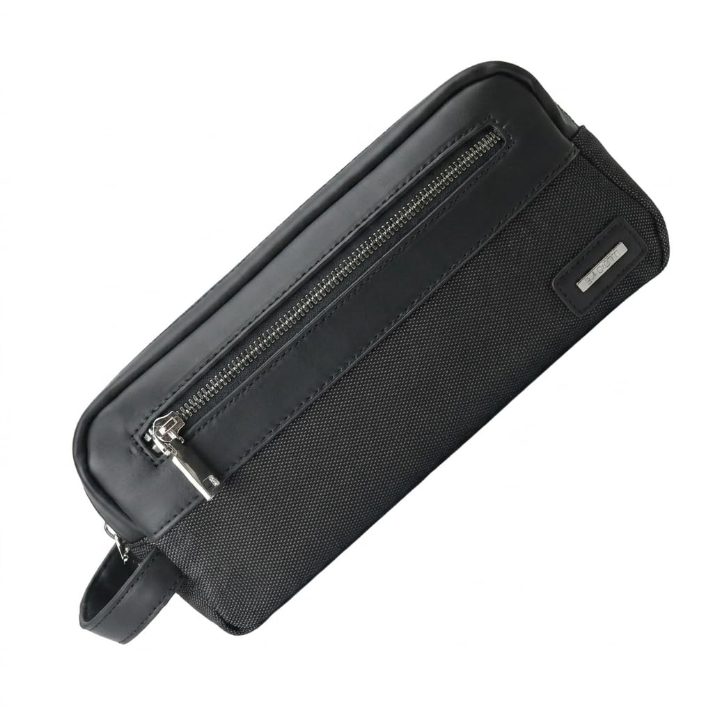 Biagiotti Uomo Pochette a Mano, Beauty Case Uomo Donna Multiuso da Viaggio, in PU con Maniglia, Trousse Morbida