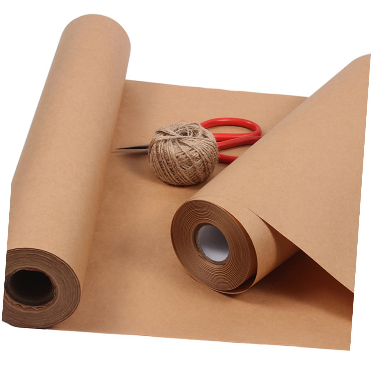 DIYEAH Rollo de Papel Kraft Decorativo Marrón de 45 CM X 30 M para Envolver Regalos y Manualidades, Papel Seguro, sin Olor, Adecuado para Artesanía y Embalaje