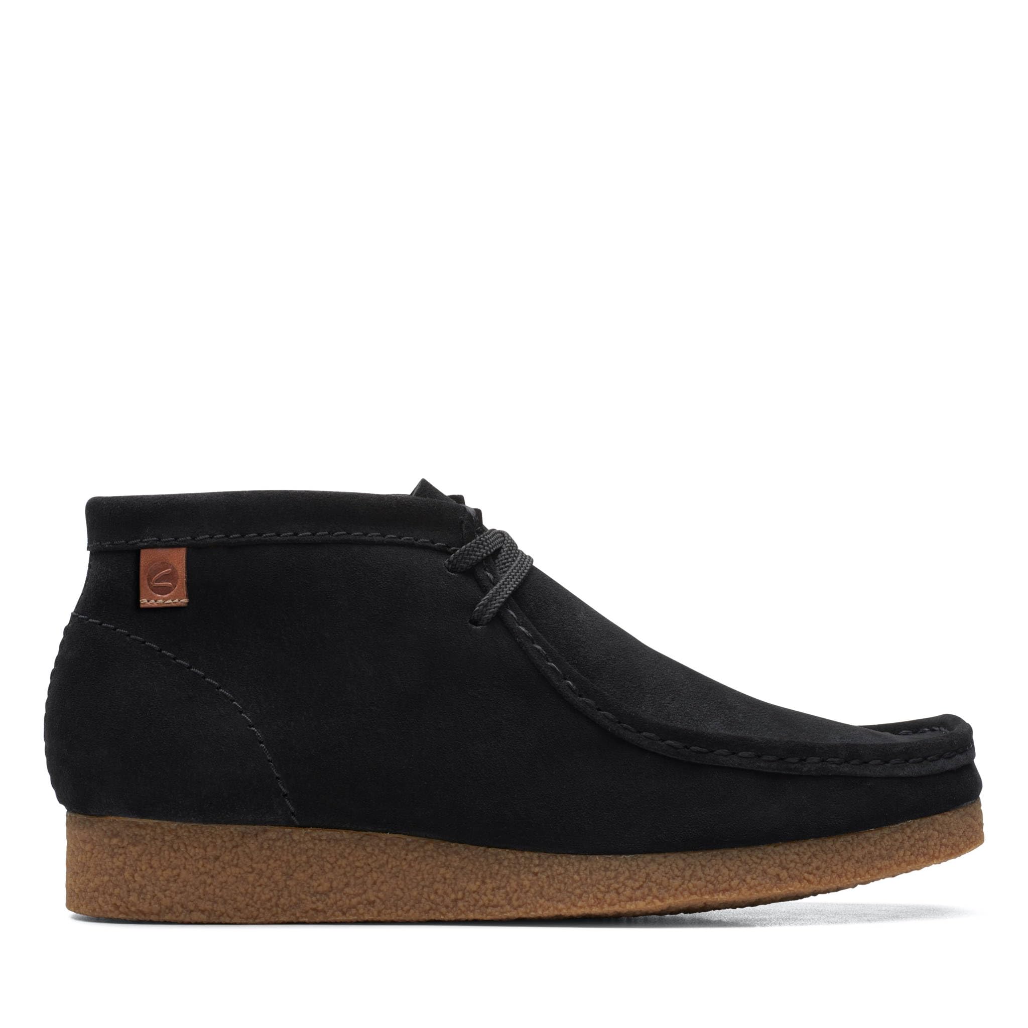 Clarks Shacre Boot Mens Black Leather, 7.5