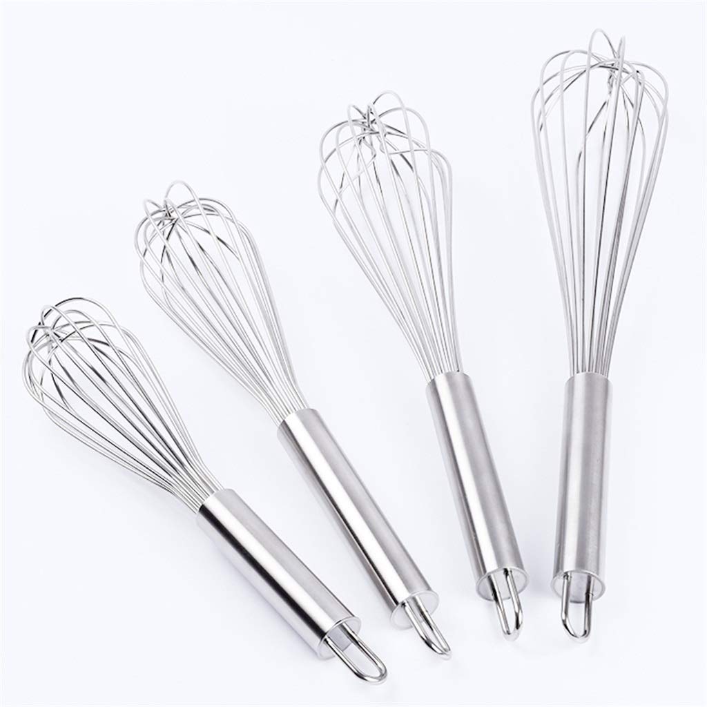 Klop 3 st roestvrij staal ballon draad garde handmatige ei klopper mixer bakken gebruiksvoorwerp melk room boter garde mixer koken Gadgets ei klopper (kleur: 1 set