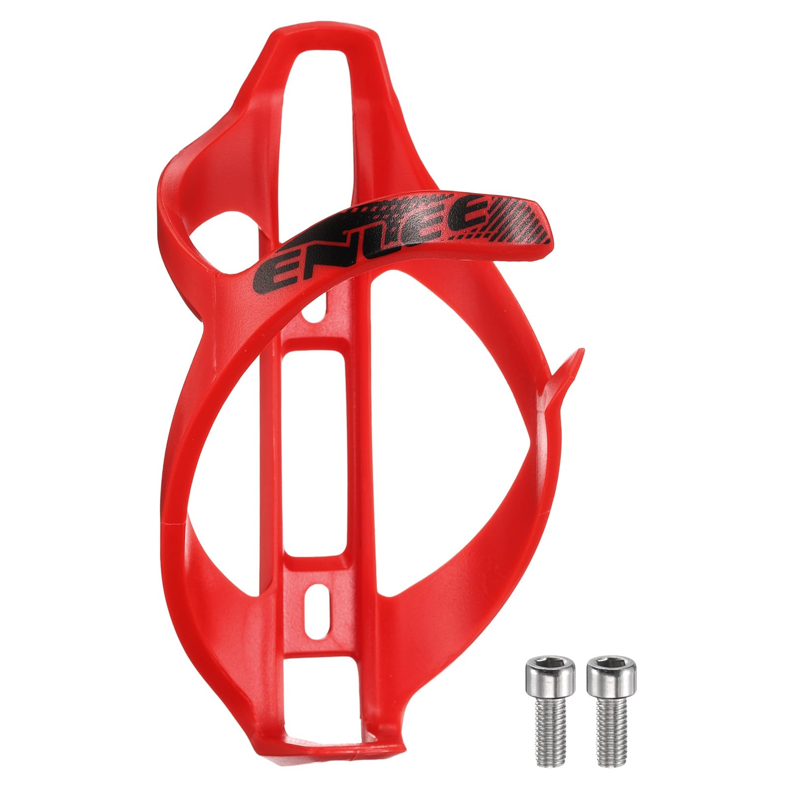 sourcing map Bicycle Water Bottle Holder Lightweight Universal Bike Bottle Cages Cycling Cup Holder for MTB Mountain Road Gravel, Red