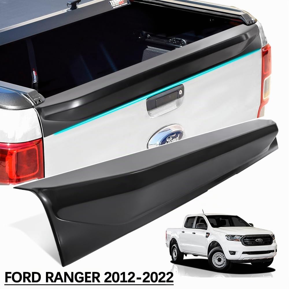 Protección de la Cubierta del portón Trasero Spoiler para Ford Ranger 2012-2022 Wildtrak Raptor T6 T7 T8 XL XLT XLS Platinum Limited MK1 MK2 MK3 ABS Negro Mate