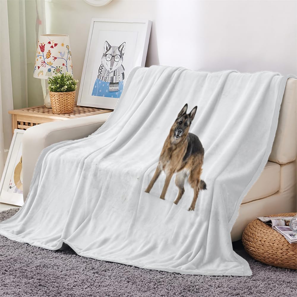 Couverture Chien de Berger 3D Plaid Polaire 180x200 Chien Doux Microfibre Couverture en Flanelle Animal Couvertures et Plaids Chaud pour lit Jeté de Canapé m1201