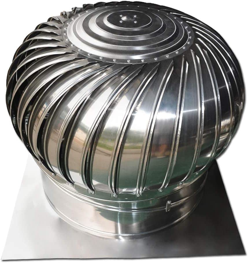 Hotte de cheminée rotative en acier inoxydable 304 haut de gamme pour conduit de toit 200 mm
