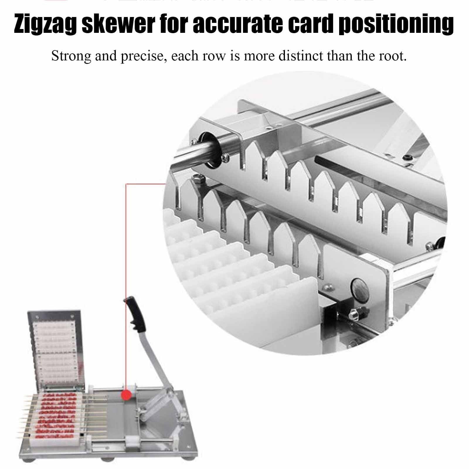 Urządzenie Do Szaszłyków Ze Stali Nierdzewnej–Wysoka Wydajność 2templates | 10 Szaszłyków/Min, 2/4 Formy Na Mięso, Bambusowe Patyczki, Eko Pojemnik, łatwe Czyszczenie; Do Pikników, Campingu I Grilla