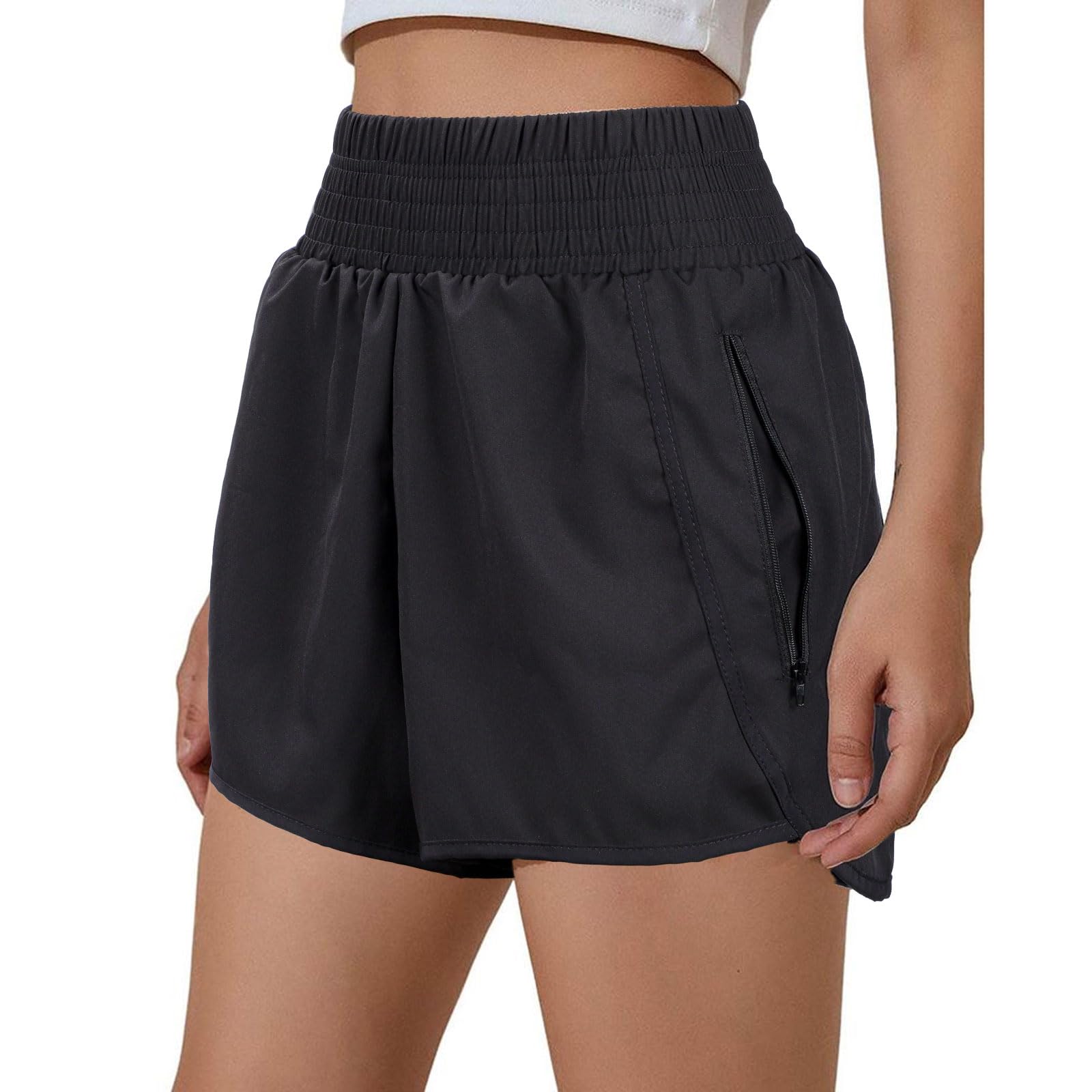 Women's Sports Shorts with Pockets Quick Dry Lightweight Short Running Shorts for Gym Sports Workout-image-43