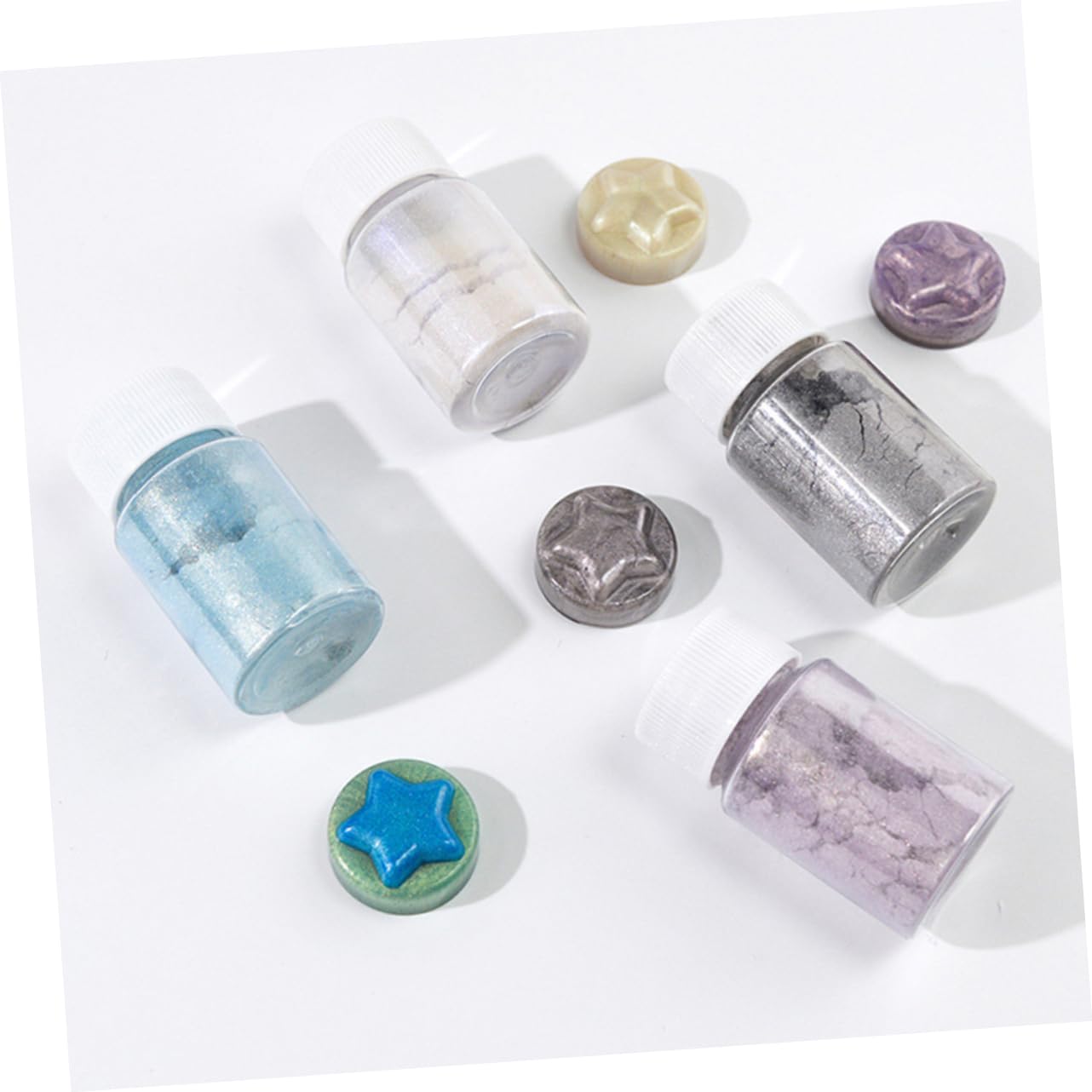 jojofuny 3 Sätze Polarisiertes Pulver Tönungspulver Schillerndes Nagelfarbpigment Farbwechselndes Glimmerpulver Interferenz Glimmerpulver Glimmerpulver Für Lipgloss 9 Stück * 3