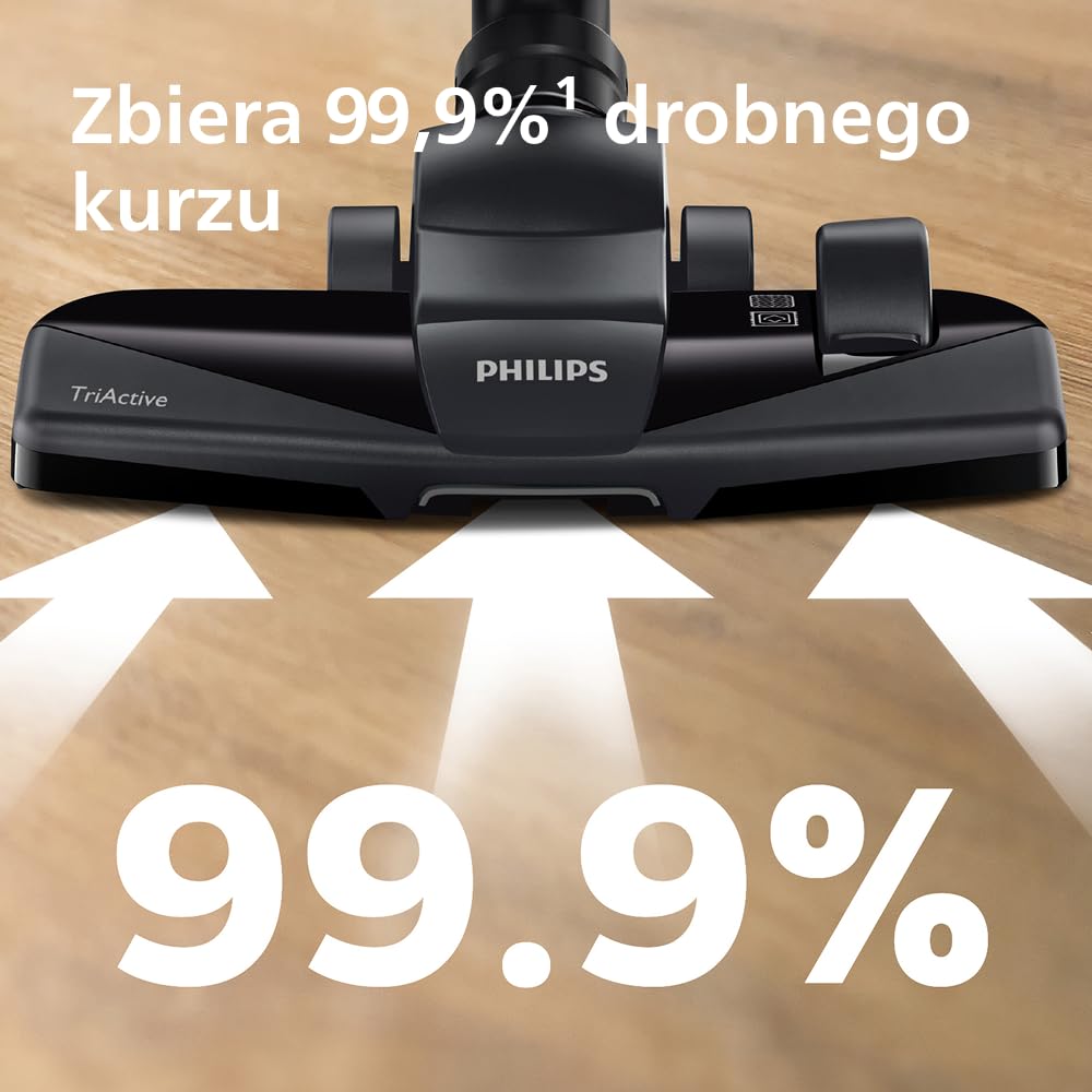 Philips PowerPro Compact Odkurzacz Bezworkowy, 900 W, PowerCyclone 5