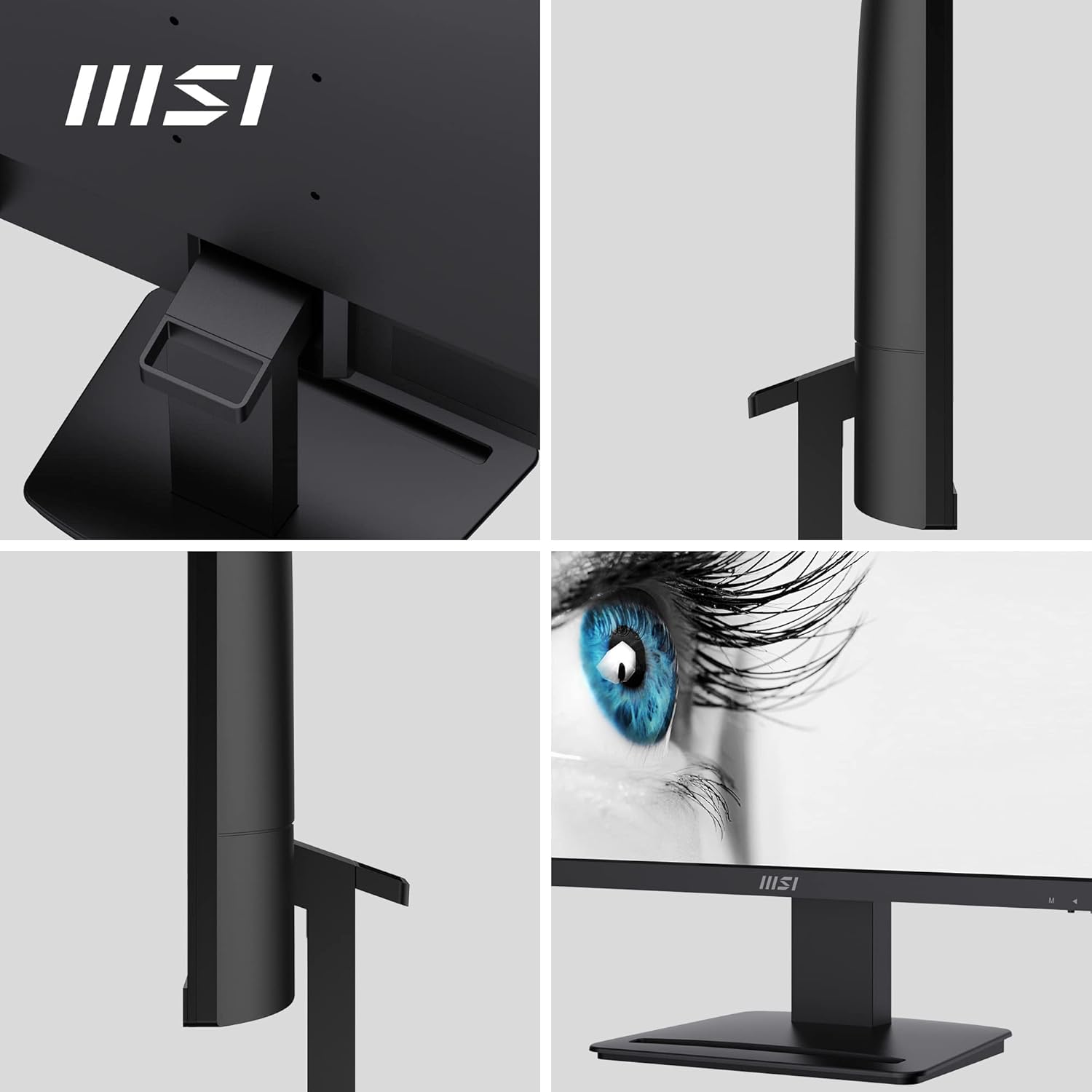 MSI PRO MP273A 27" Eye Care Ergonomic Business Computer Monitor, FHD 1920x1080, IPS, Frameless, 100Hz, 1ms, Tilt Compatible, HDMI&DP&VGA Port, Built-in Speakers, VESA, Black, 3 Year Warranty