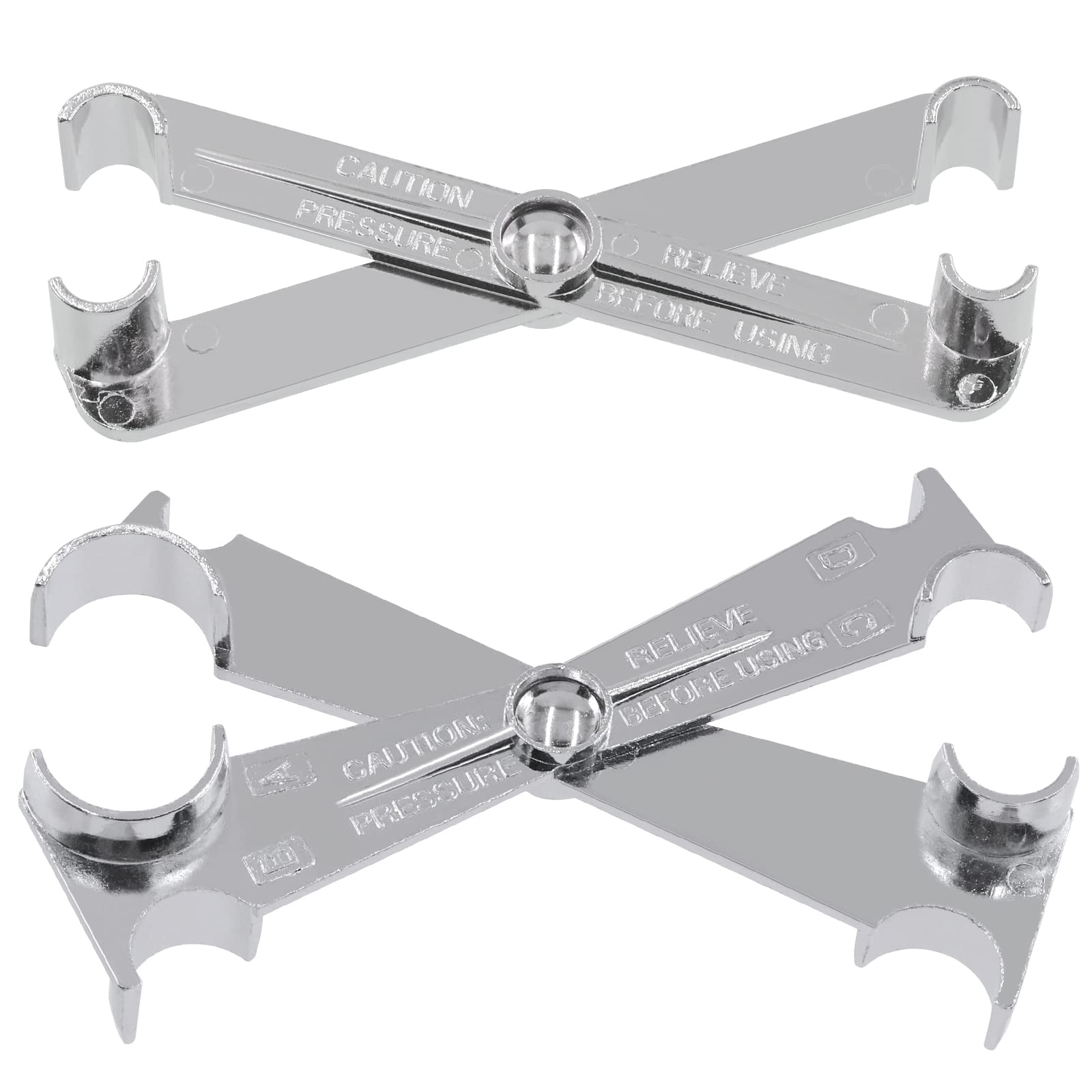 Mardatt 2Pcs Fuel Line Quick Disconnect Tool Includes 3/4", 5/8", 1/2", 3/8" Scissor Fuel Line Disconnect Tool and 5/16" & 3/8" Fuel & Air Conditioning Line Quick Disconnect for GM Ford Chrysler