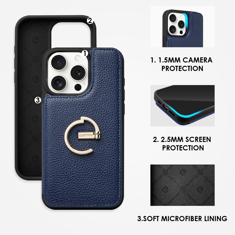 Amazon.co.jp: CUSTYPE iPhone 15 Pro用ウォレットケース