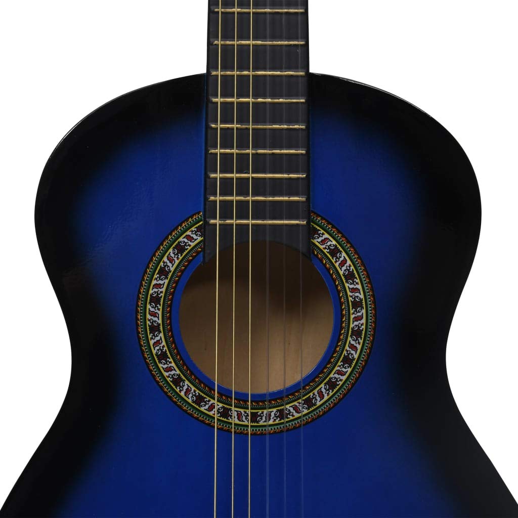Guitarra española clásica niños y Principiantes 1/2, Color Azul
