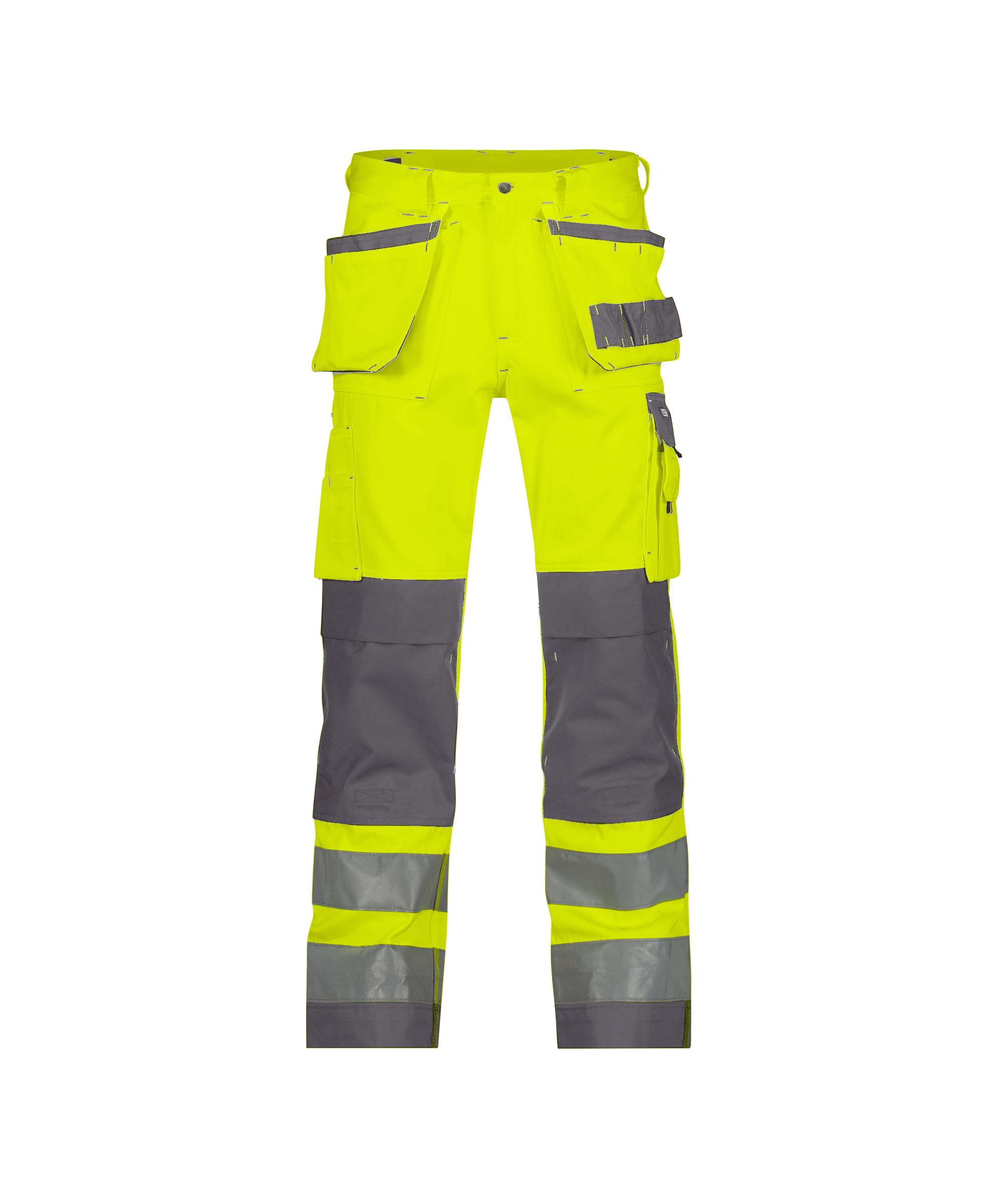 Dassy Spodnie robocze, Fluo żółty/cementowy szary, 58