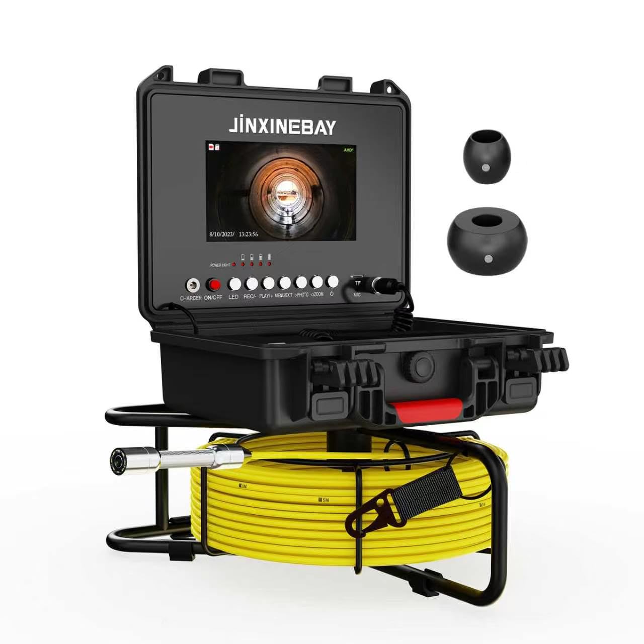 Sewer Camera,7" HD IPS Screen Drain Camera with DVR Distance Marker,17MM 8PC Lights IP68 Waterproof Borescope Drain Pipe Endoscope 32GB Card,for Plumbers and Homeowners-picture-16