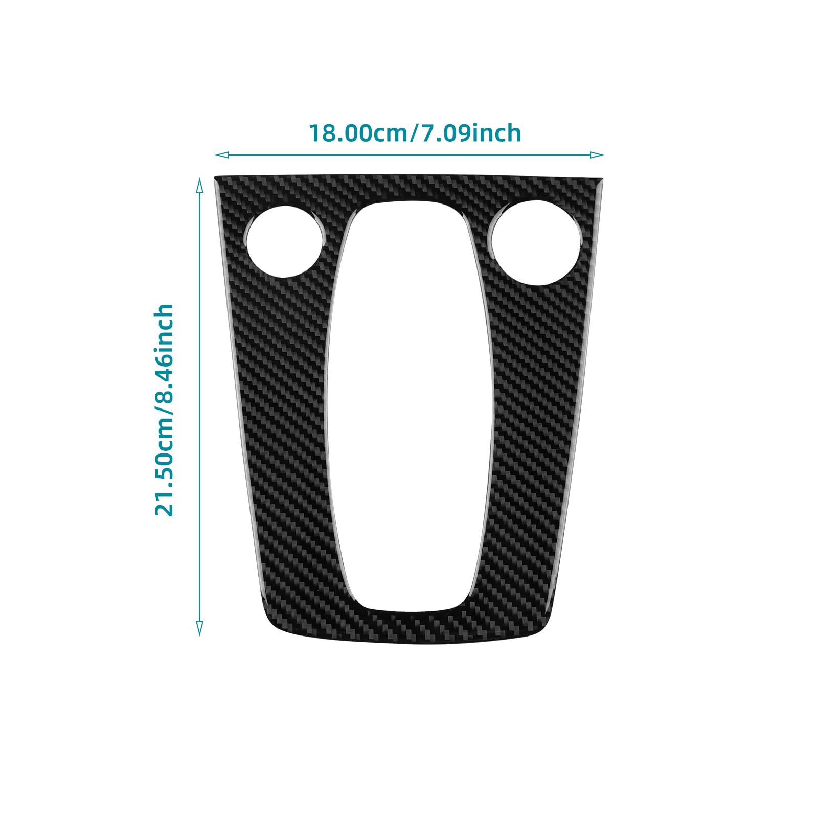 KUNGKIC Per Audi A3 S3 8Y 2025 2026 in fibra di carbonio auto centrale console cambio telaio esterno decorazione pannello adesivo accessori interni (cambio automatico, nero)