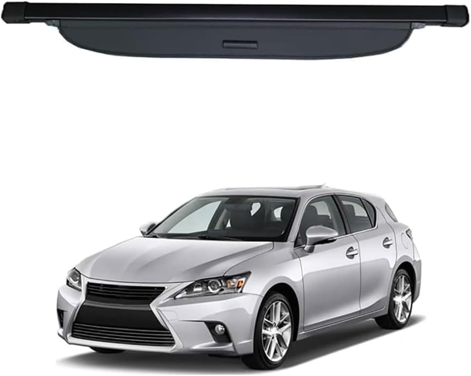 fhjwqronte Cargo Area Storage Rack Retractable Car Rear Trunk Parcel Shelf, for Lexus CT200H 2009-2014 Boot Cargo Cover Curtain Shield Privacy Panel Luggage Shade Protective