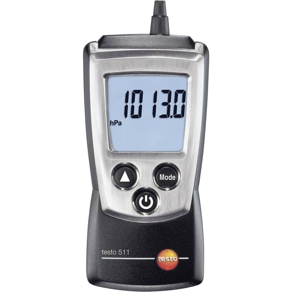 Testo 0560 0511 Pocket Pro Absolute Pressure and Altitude Meter, 300 to 1200 hPa Range, 0.1 hPa Resolution, +/- 3.0 hPa Accuracy, 2 Type AAA Battery
