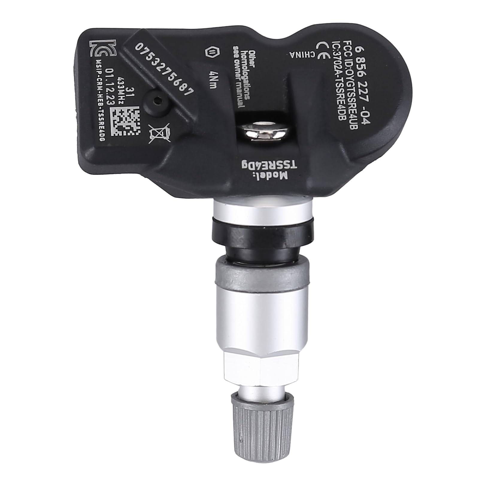 4 pièces Capteur de pression des pneus RDKS TPMS pour Série 5 F06 F07 F10 F11 Série 6 F12 F36 F45 E90 Système de contrôle de la pression des pneus Valve métallique Capteur de pression des pneus