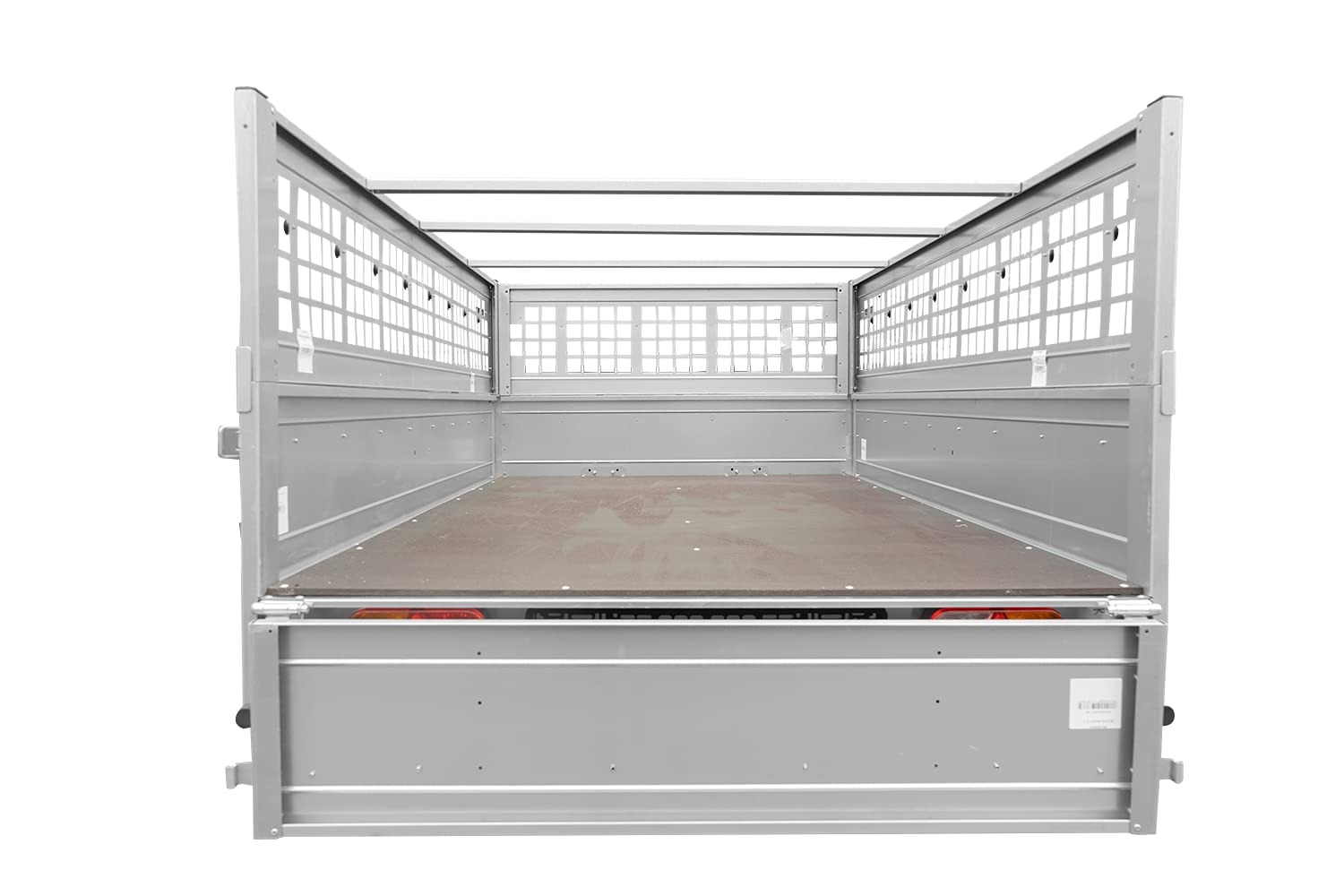 UNITRAILER Pkw Transport Anhänger 230x125 Garden Trailer 230 Kipp mit Laubgitteraufsatz, Blauer Flachplane, Planenträgern und Stützrad
