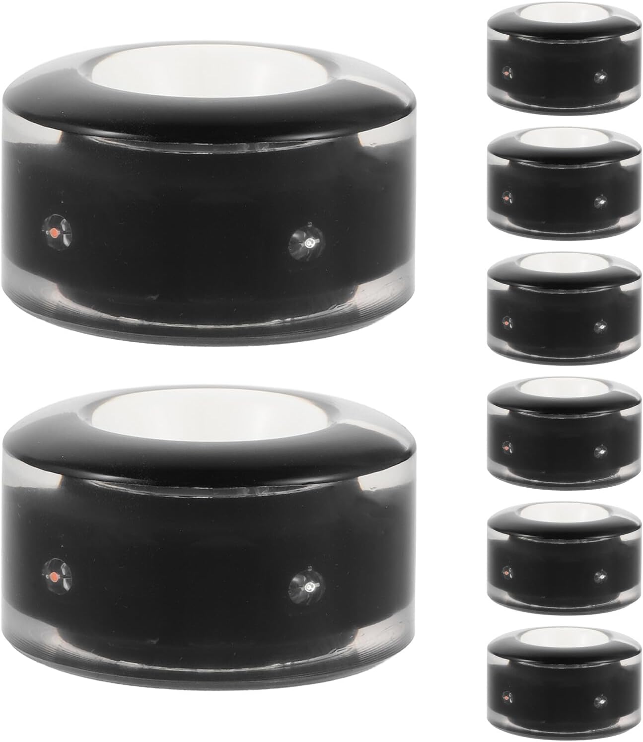 8pcs LED Light up Quad Roller Skate Wheels with Bearings and Wrench, Colorful Pink Blue Green Illuminated Replacement Outdoor Indoor Skate Accessories