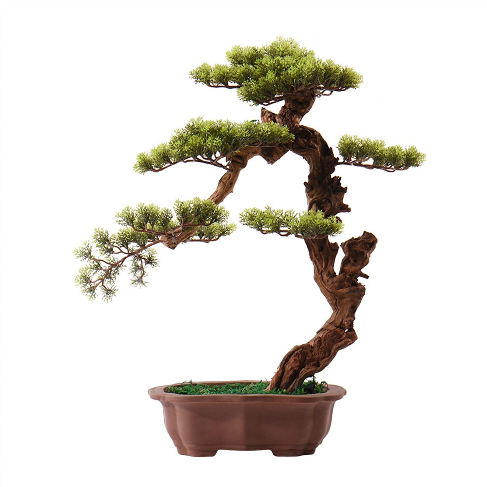 GTHTUHFD Artificial Bonsai Tree Artificial Bonsai Tree 25.9In Green Simulation Welcome Bonsai Tree