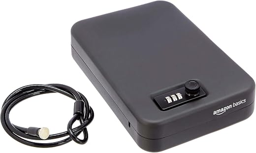 Amazon Basics Portable Combination Lock Box