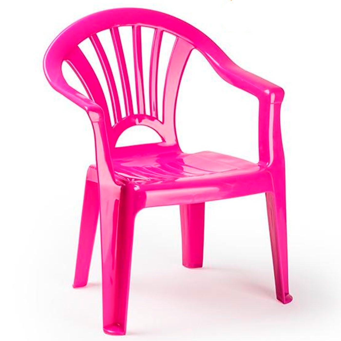 Acan Tradineur - Set de Mesa y Silla Infantil de plástico, Modelo Tipi, Estructura sólida, niños, Interior y Exterior, salón, jardín, Fabricado en España (Fucsia)