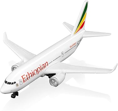 1/400 Ethiopian Airplane Model Kits Plastic Airplane Model for Collection and Display