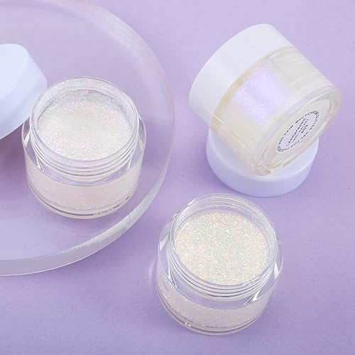 Miniatura 6 de Boobeen Gel de sombra de ojos en crema con purpurina, iluminador líquido para rostro y cuerpo, secado rápido e iluminador de sombra de ojos