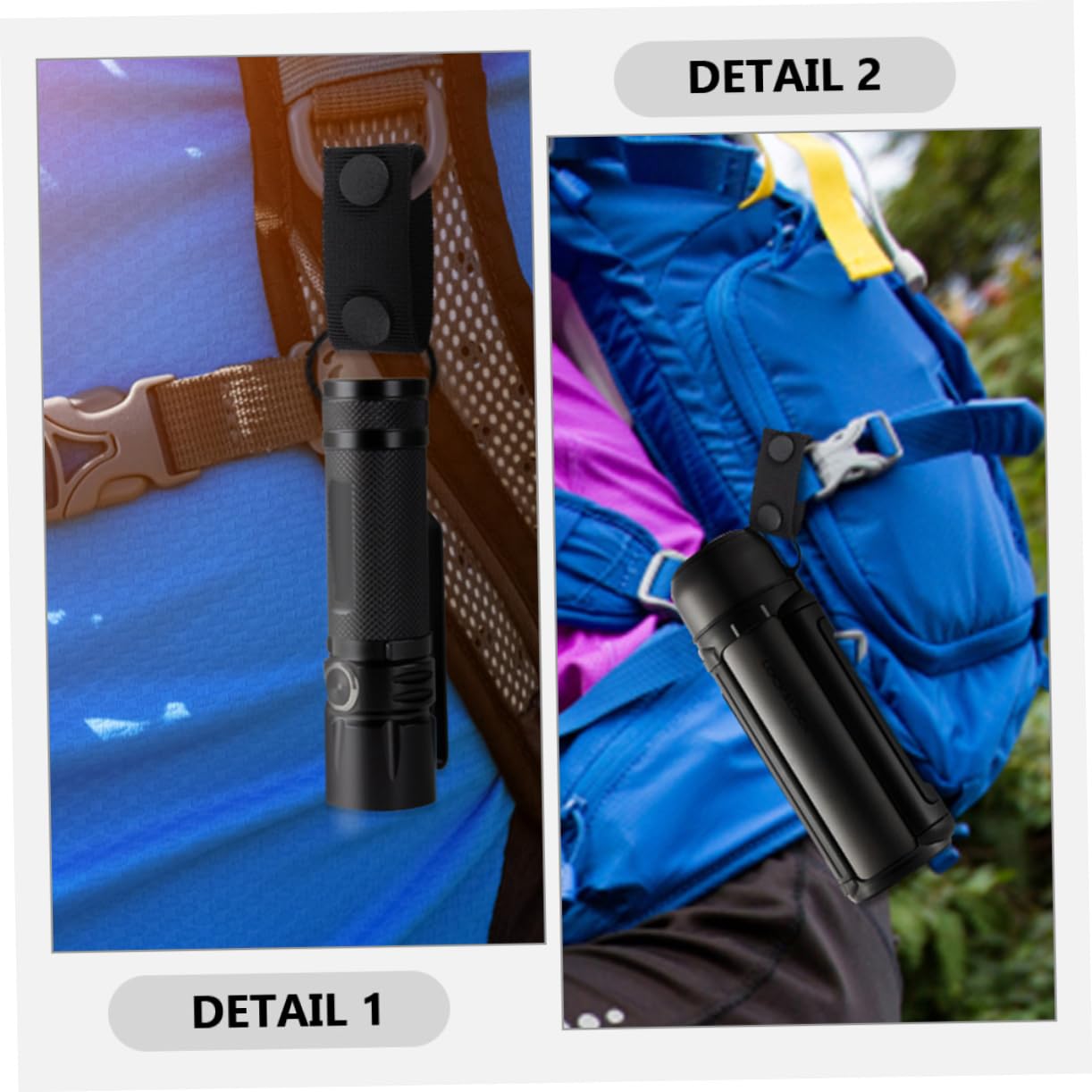 YARNOW Sujetadores De Cinturón De Servicio 19x2,5 Cm Negros, Trabillas De Nailon Resistentes, Pack De 6 Unidades, Accesorios para Cinturón De Mochila, Equipamiento para Uso Al Aire Libre