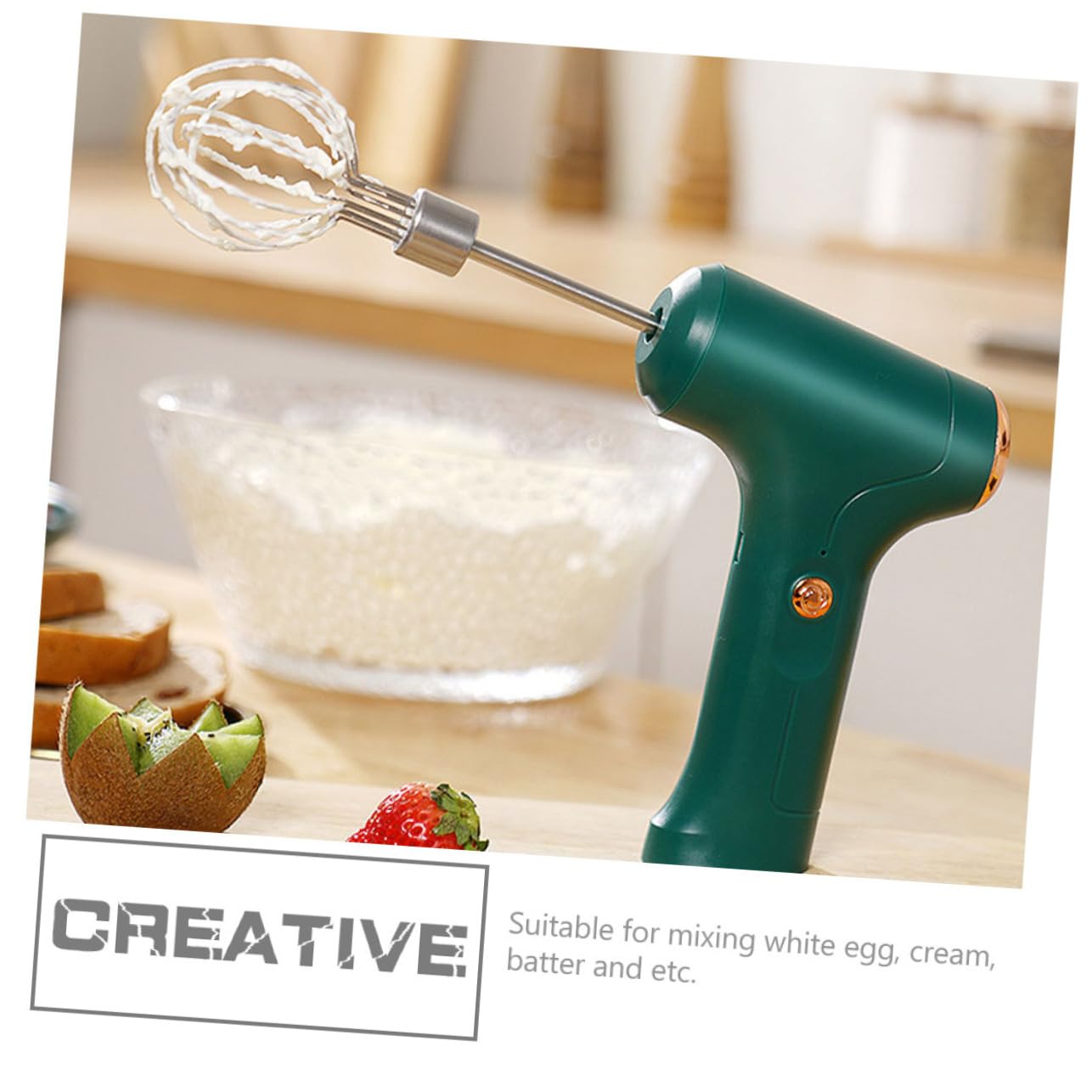 Unomor Hand Mixer Household Electric Egg Beater Multi-function Blender Compact Design Easy to Use for Eggs Butter Baking