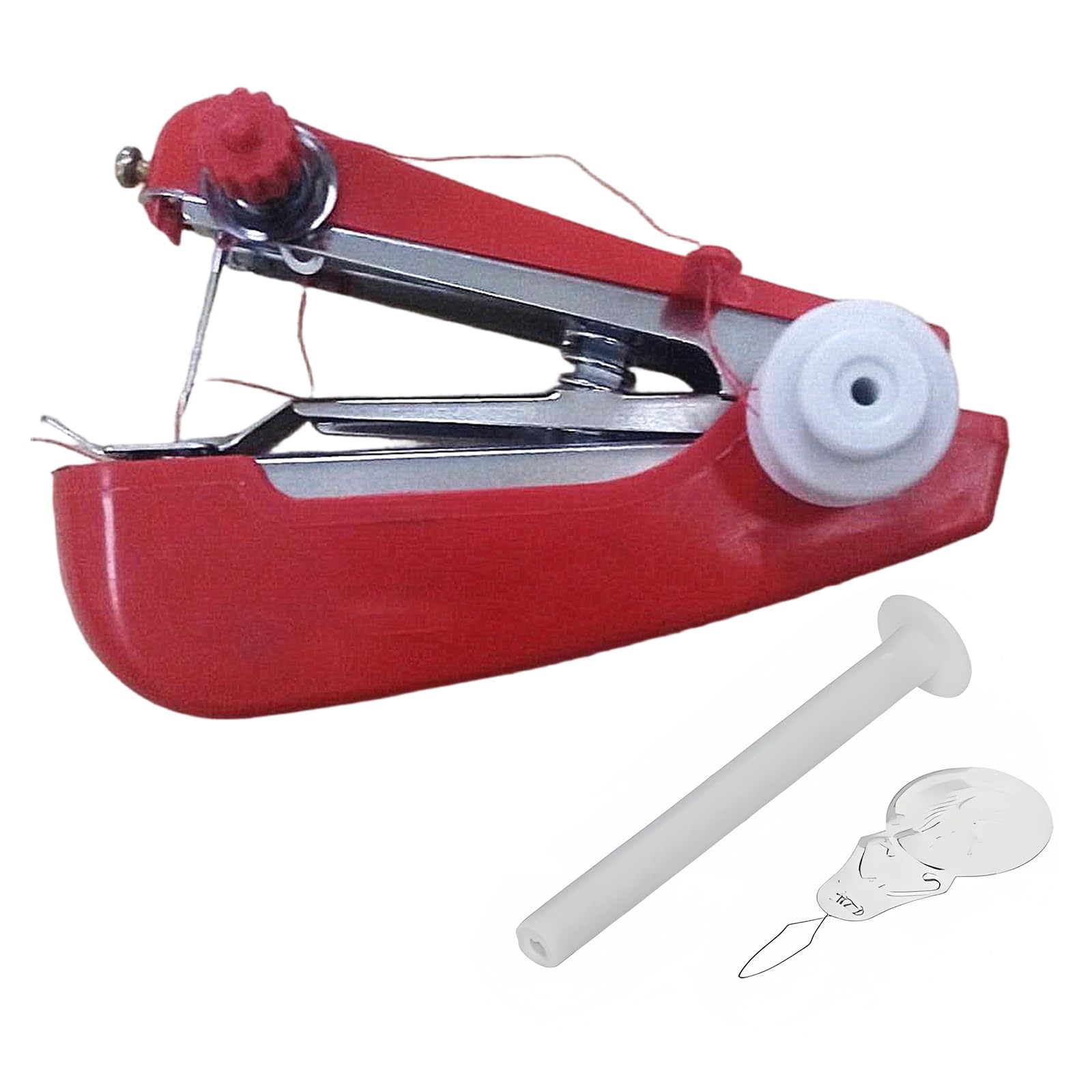PANGBOER Handheld Sewing Machine Manual Handy Needlework Tool Portable Small Sewing Machine Manual