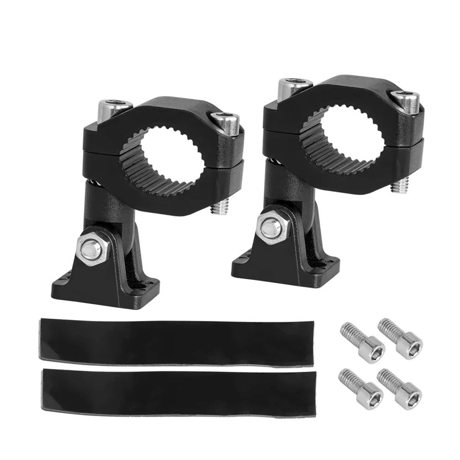 Abgsyweg 2Pcs Motorcycle Spotlights Fog Light Installation Pipe Bracket Tube Mount For Clamps Auxiliary Lamp Holder Moto Headlight Bracket Light Bar Mount Kit