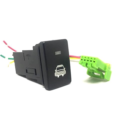 Amazon Allen Crystal プッシュスイッチ On Off オンオフ プッシュ スイッチ ハーネス 12cm 全7種類 トヨタ車用 ヘッドライト 車 バイク 車 バイク