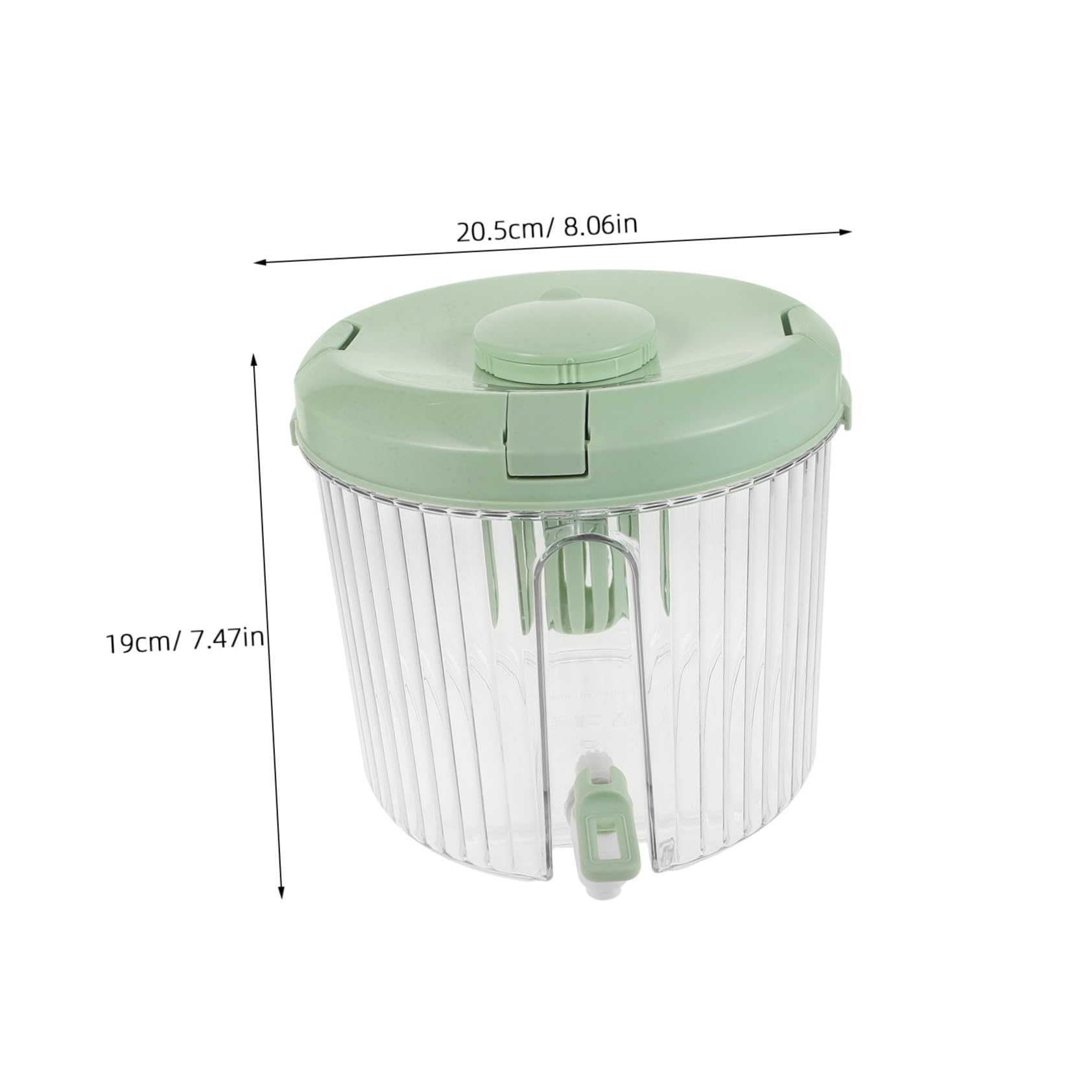 HEALLILY Brocca per succo di capacità con beccuccio per tè alla frutta prodotta a freddo e acqua refrigerata Dispenser di bevande in plastica per uso alimentare per frigorifero rubinetto per