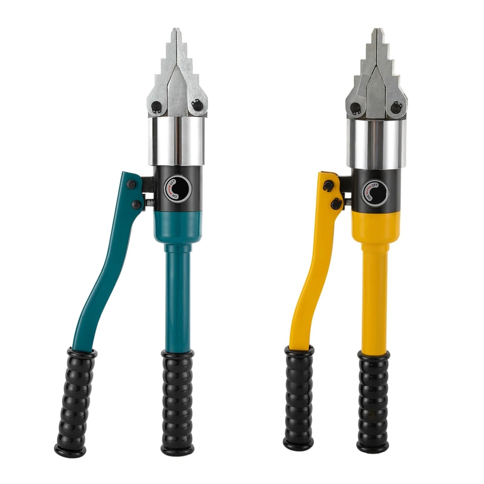 Hydrauliczne szczypce zaciskowe YQ-30 8T 30MM Przenośny Hydrauliczny Rozdzielacz Rozpierający Zestaw Ręczny Zintegrowany Narzędzi Do Rozdzielania Kołnierzy Niebieski/żółty,do miedzi i aluminium(Blue)