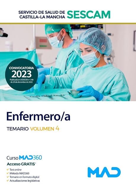 Portada de Enfermero-a del Servicio de Salud de Castilla-La Mancha . Temario volumen 4