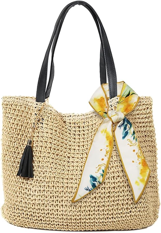 Sac de plage en raphia tissé à la main⎮Petites Aventures - petites