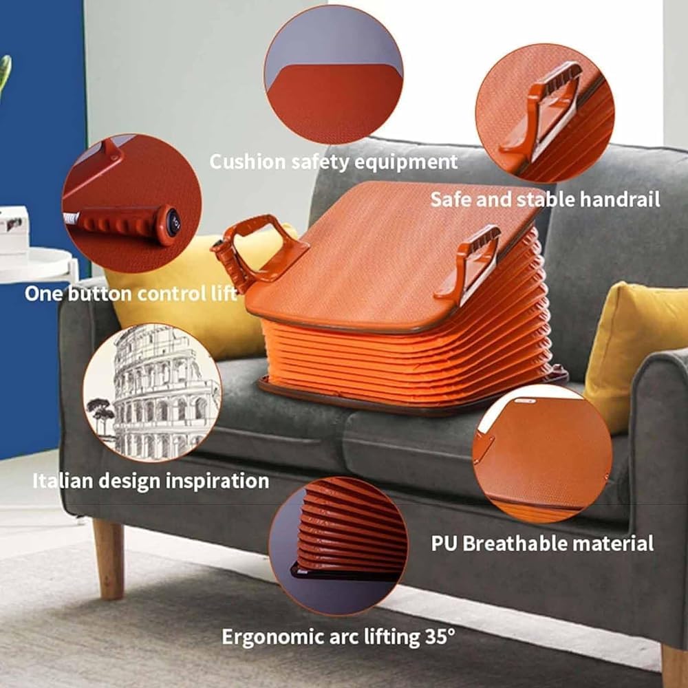 Cojín eléctrico de elevación para Asiento, Ayuda portátil para levantarse y Sentarse, Ideal para Ancianos Personas con Movilidad Reducida