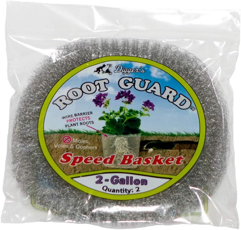 Digger’s 2-Gallon Root Guard Speed Baskets for Plants, Control Gopher for Efficient Planting, 2-Pack