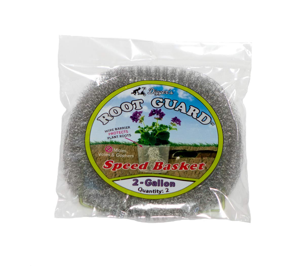 Digger’s 2-Gallon Root Guard Speed Baskets for Plants, Control Gopher for Efficient Planting, 2-Pack