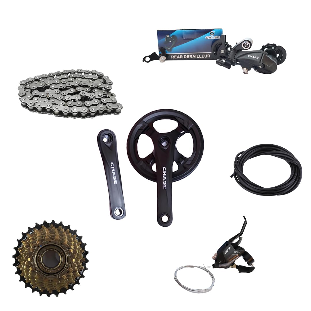 gear set price Buy CHASE 7 Speed Kit for Bicycles Fit for All* Cycles, Cycle Accessories Combo of 6 Parts, Cycle Gear Kit Set, Make Your Bicycle Multi Speed Bike Online at Low Filzeinlage auf Ablagefläche des Rahmens:Mit Filzeinlage ROAD RACE - ROAD 3.265 OD Case Category:E Bike Trekking_Suntour Mobie34 DS 100 mm